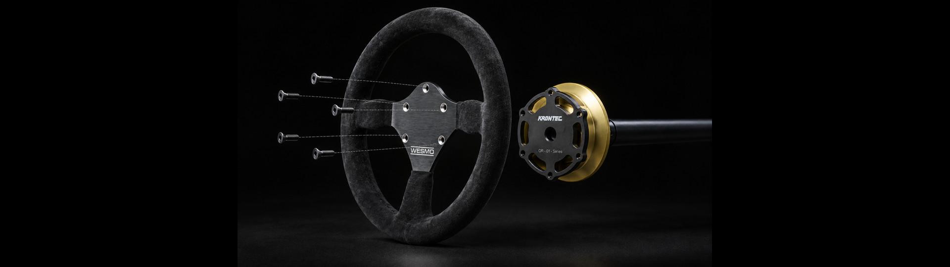 WESMO Lenkrad mit Krontec Schnellverschluß